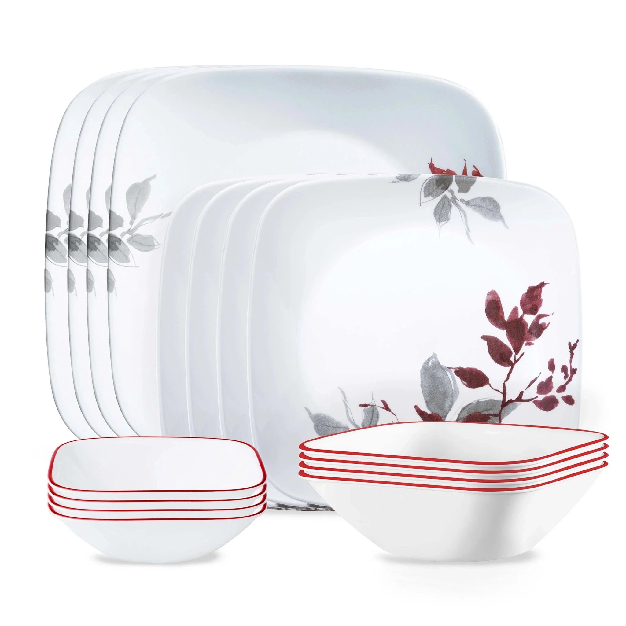 Corelle Modern Dinnerware Corelle? Kyoto Leaves 16-piece Dinnerware Set, Service for 4