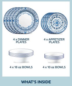 Alternative view of Corelle Modern Dinnerware Corelle? Portofino 16-piece Dinnerware Set, Service for 4