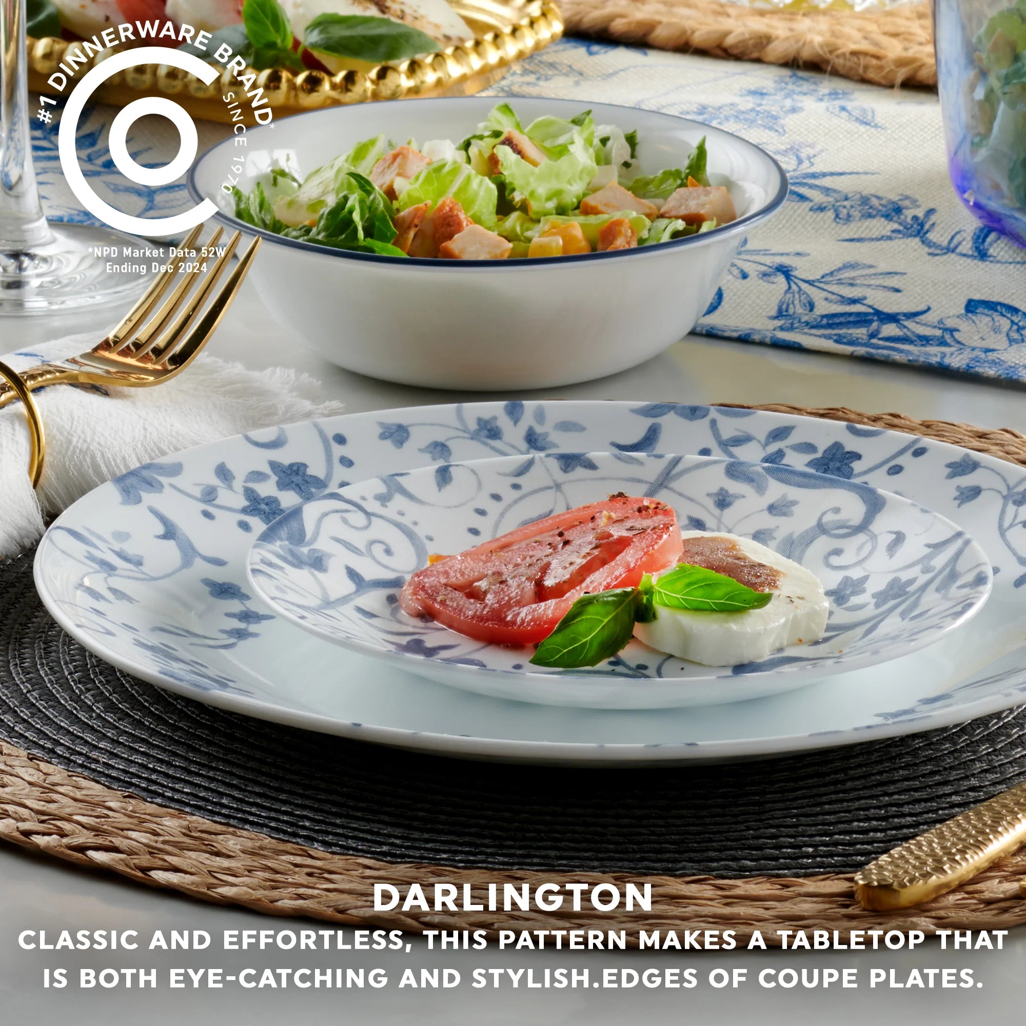 Corelle Modern Dinnerware Corelle? Darlington 18-piece Dinnerware Set, Service for 6 - Image 8