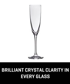 Alternative view of Corelle Modern Dinnerware Lucaris Tokyo Temptation Champagne Glasses (4-Pieces), 5-ounce, Dishwasher Safe, Lead-free Crystalline