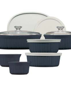 Corelle Modern Dinnerware CorningWare? French Colors 12-piece Oval Bakeware Set, Navy