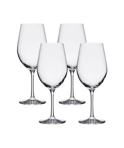 Corelle Modern Dinnerware Lucaris Tokyo Temptation Cabernet Glasses (4-Pieces), 16-ounce, Dishwasher Safe, Lead-free Crystalline