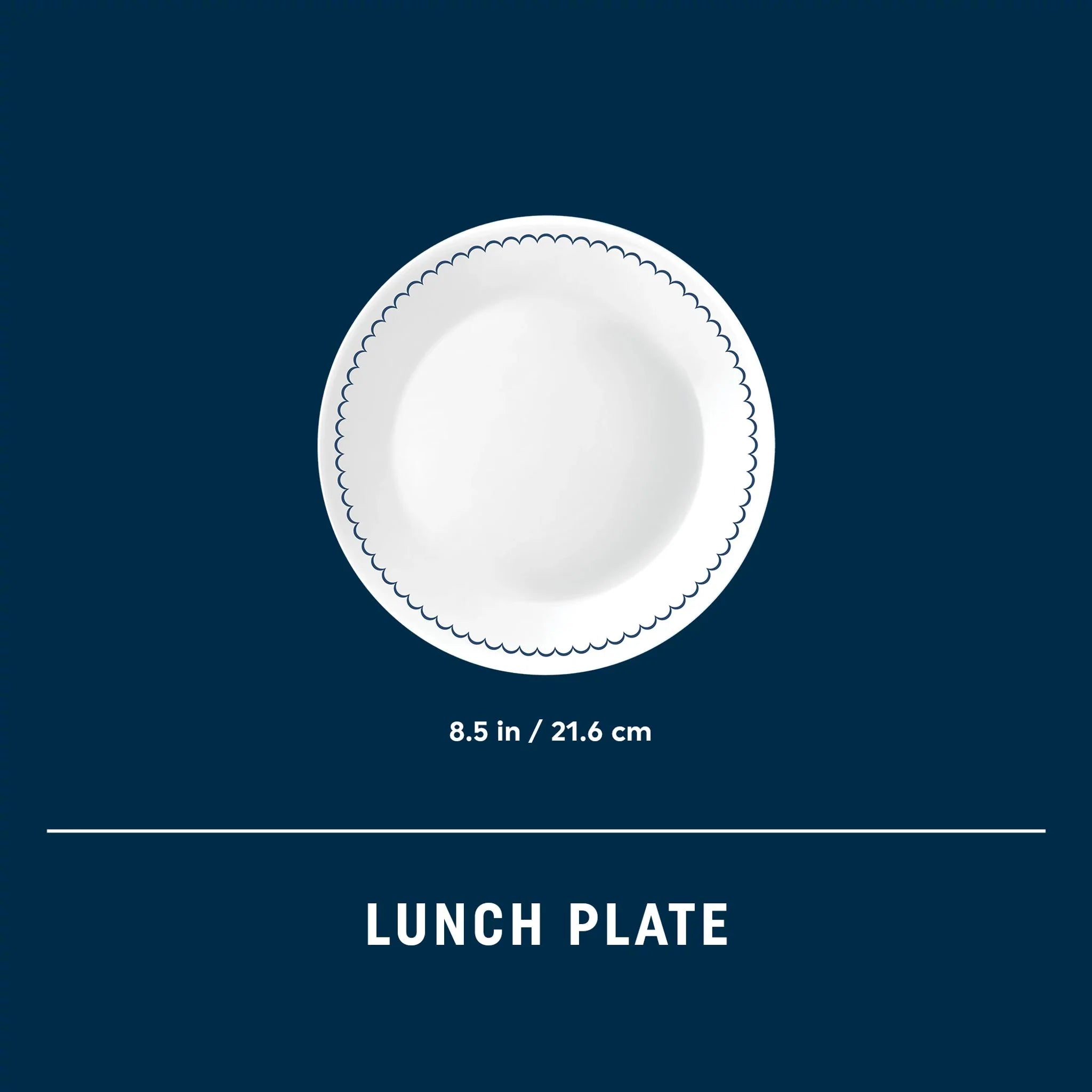 Corelle Modern Dinnerware Corelle? Caspian Lace 8.5 Lunch Plate, 6 pack - Image 3