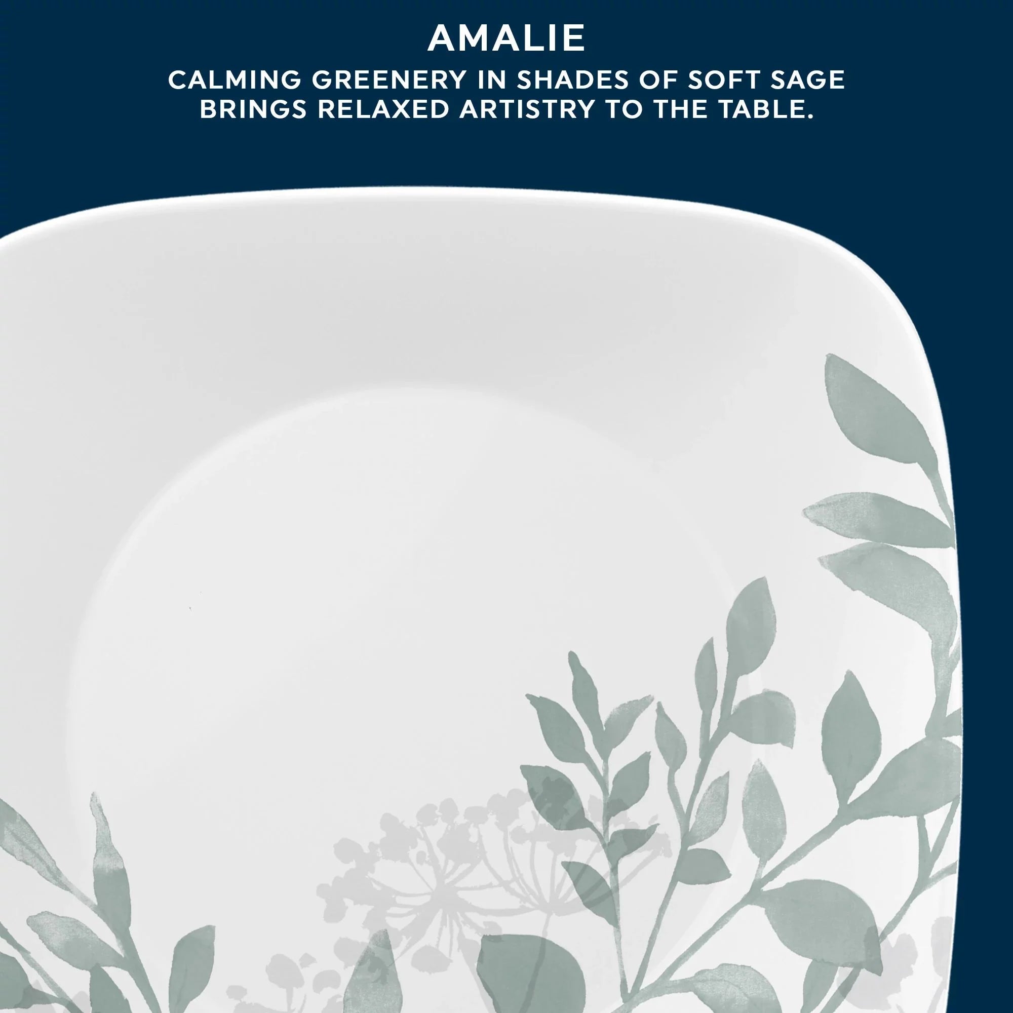 Corelle Modern Dinnerware Corelle? Square Amalie 6.5 Appetizer Plate - Image 4