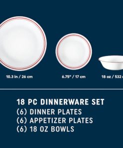 Alternative view of Corelle Modern Dinnerware Corelle? Logan 18-pc Dinnerware Set, Service for 6