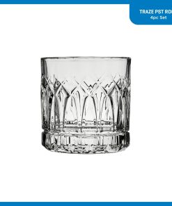 Alternative view of Corelle Modern Dinnerware Ocean Glass Traze PST Rocks Glasses (4-Pieces), 12-ounce, Dishwasher Safe