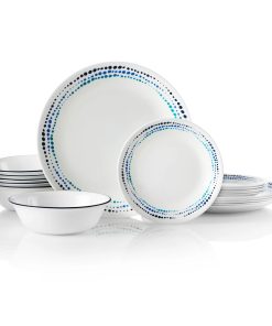 Alternative view of Corelle Modern Dinnerware Corelle? Ocean Blues 18-piece Dinnerware Set, Service for 6