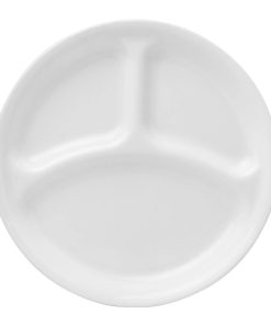 Corelle Modern Dinnerware Corelle? Winter Frost White 10.25 Divided Dinner Plate