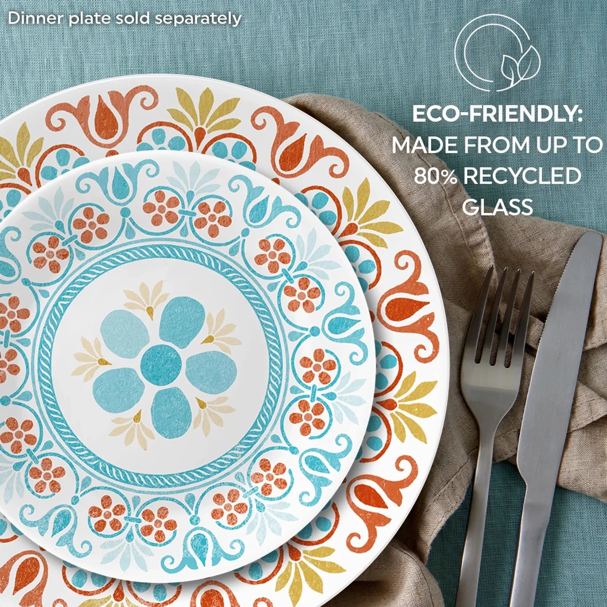 Corelle Modern Dinnerware Corelle? Global Collection Terracotta Dreams 6.75 Appetizer Plate - Image 2