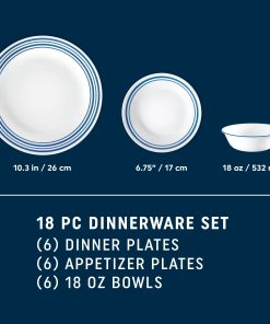 Alternative view of Corelle Modern Dinnerware Corelle? Laila 18-piece Dinnerware Set, Service for 6