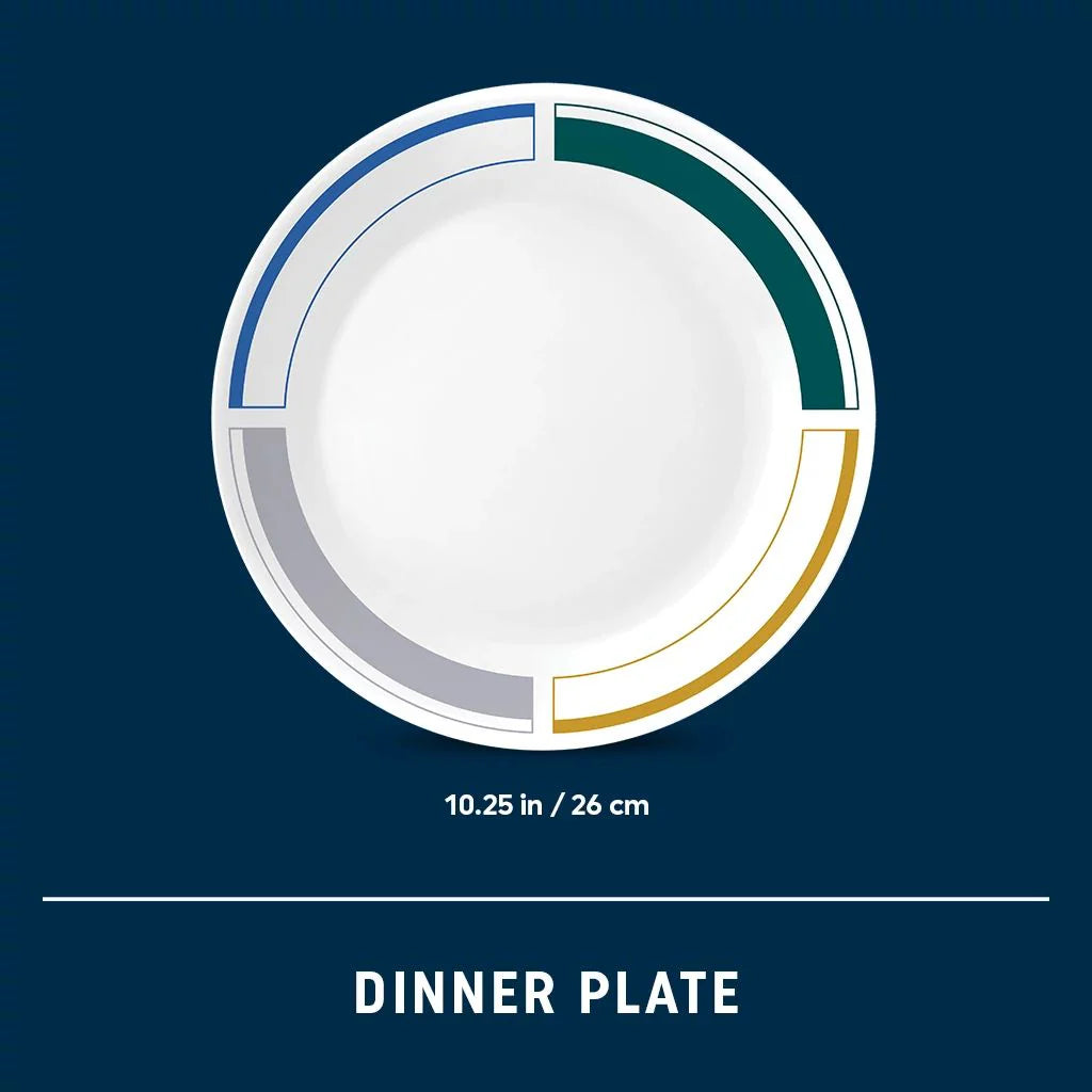 Corelle Modern Dinnerware Corelle? Color Block 10.25 Dinner Plate - Image 6