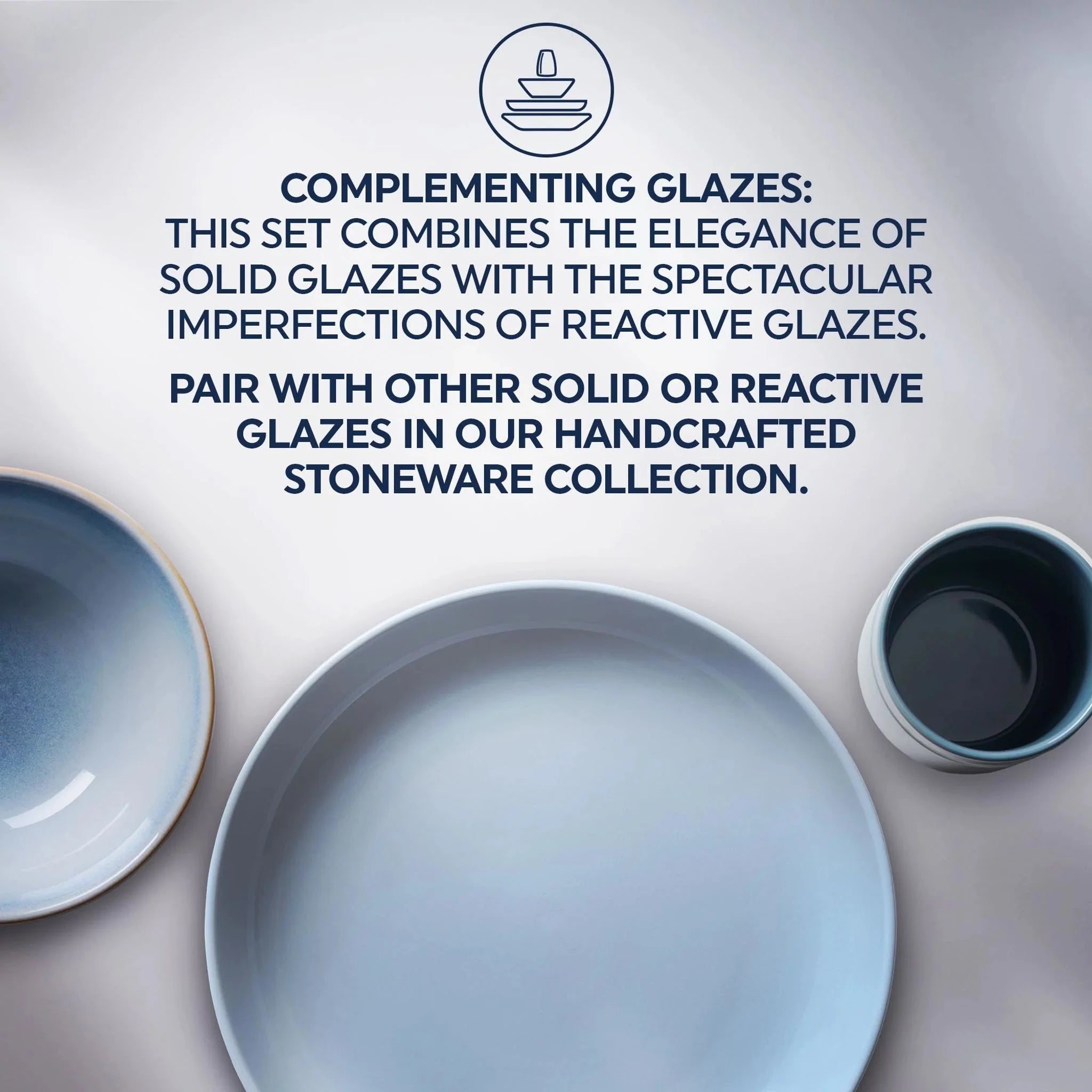 Corelle Modern Dinnerware Corelle? Stoneware 16-piece Dinnerware Set, Service for 4, Nordic Blue - Image 5