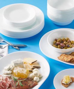 Alternative view of Corelle Modern Dinnerware Corelle? Winter Frost White 38-piece Dinnerware Set, Service for 12