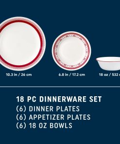 Alternative view of Corelle Modern Dinnerware Corelle? Sadie 18-piece Dinnerware Set, Service for 6