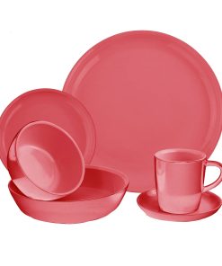 Corelle Modern Dinnerware CorningWare? 6-piece Vermilion Dinnerware Set , Service for 1