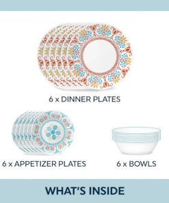 Alternative view of Corelle Modern Dinnerware Corelle? Global Collection Terracotta Dreams 18-piece Dinnerware Set, Service for 6