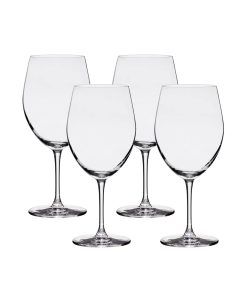Corelle Modern Dinnerware Lucaris Bangkok Bliss Bordeaux Glasses (4-Pieces), 25-ounce, Dishwasher Safe, Lead-free Crystalline