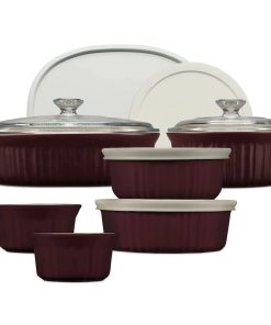 Corelle Modern Dinnerware CorningWare? French Colors 12-piece Bakeware Set, Cabernet