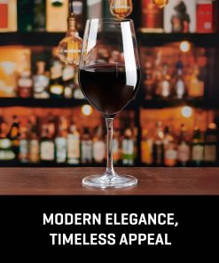 Alternative view of Corelle Modern Dinnerware Lucaris Tokyo Temptation Cabernet Glasses (4-Pieces), 16-ounce, Dishwasher Safe, Lead-free Crystalline