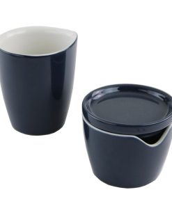 Corelle Modern Dinnerware CorningWare? Midnight Blue Cream and Sugar Set