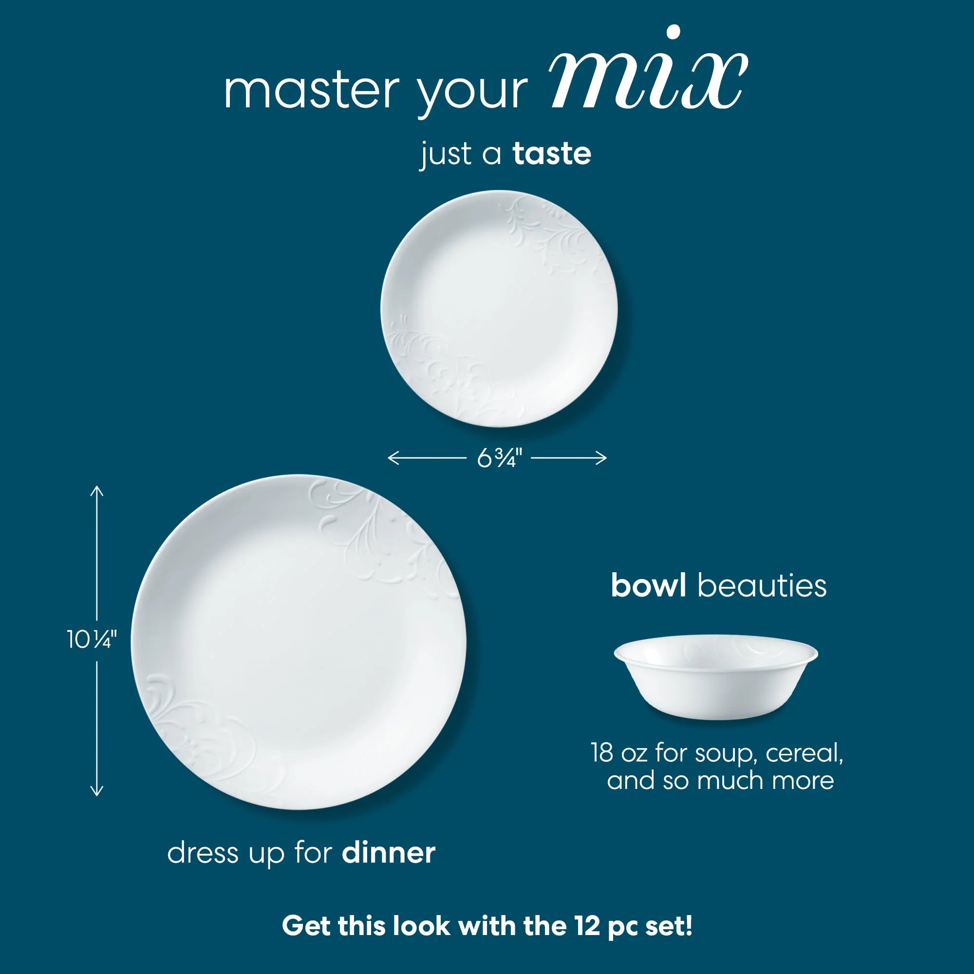 Corelle Modern Dinnerware Corelle? Madeline 12-piece Dinnerware Set, Service for 4 - Image 3