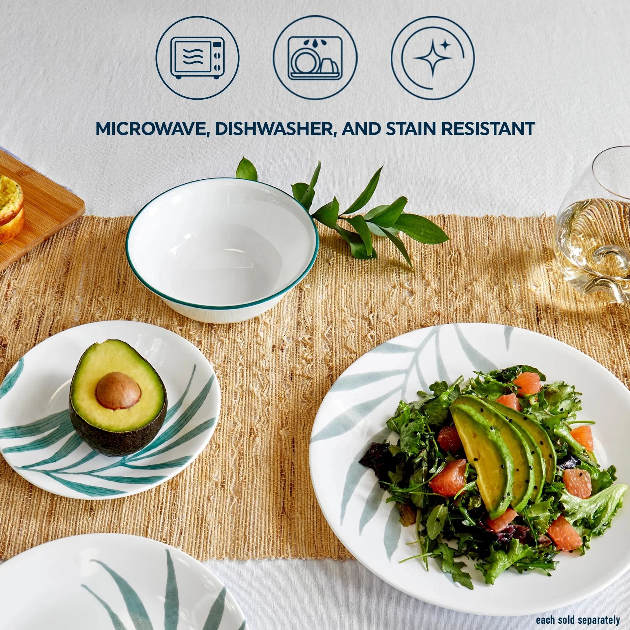Corelle Modern Dinnerware Corelle? Solar Print 8.5 Salad Plate, EXCLUSIVE - Image 4