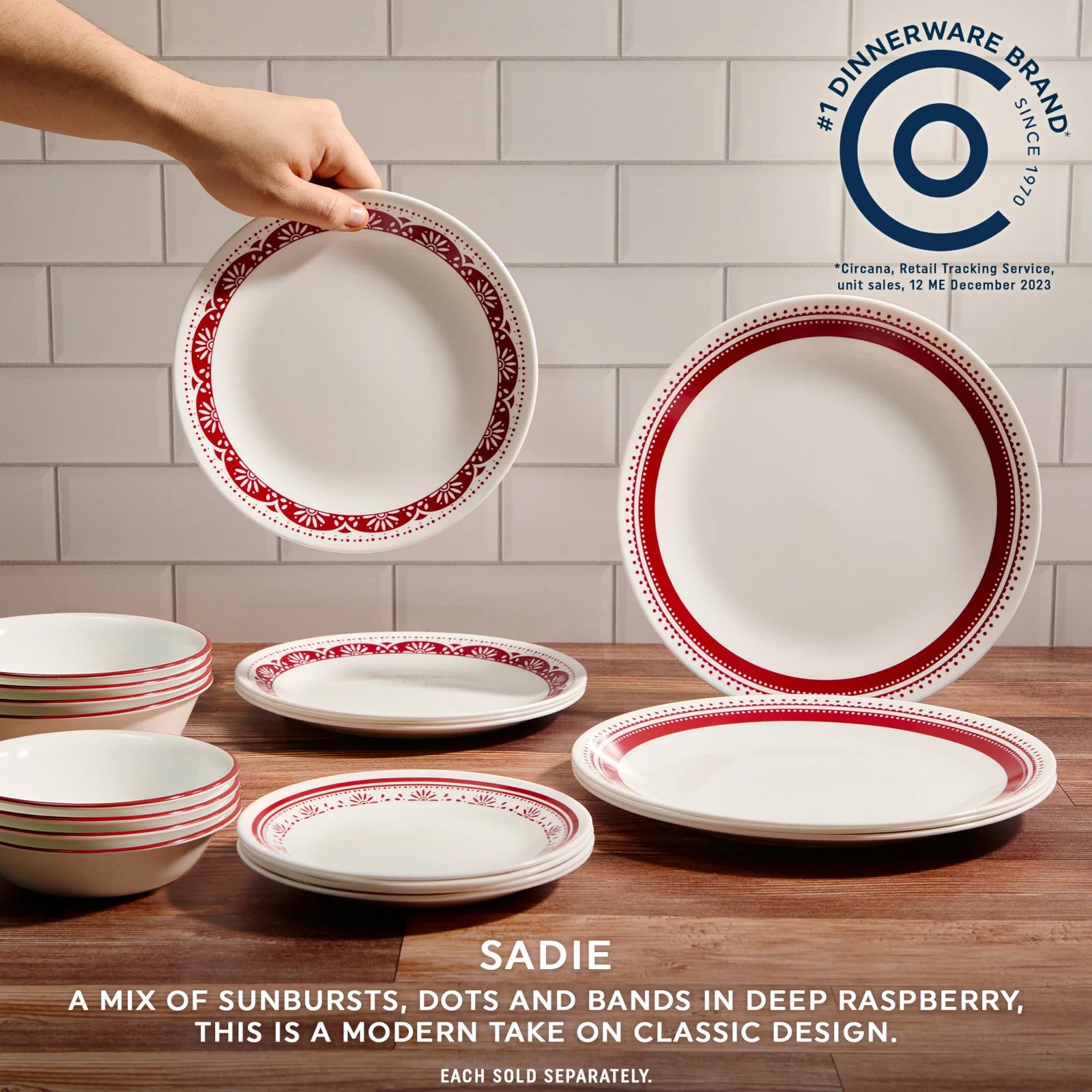 Corelle Modern Dinnerware Corelle? Sadie 10.25 Dinner Plate - Image 2