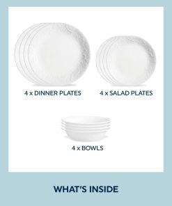 Alternative view of Corelle Modern Dinnerware Corelle? Bella Faenza 12-piece Dinnerware Set, Service for 4