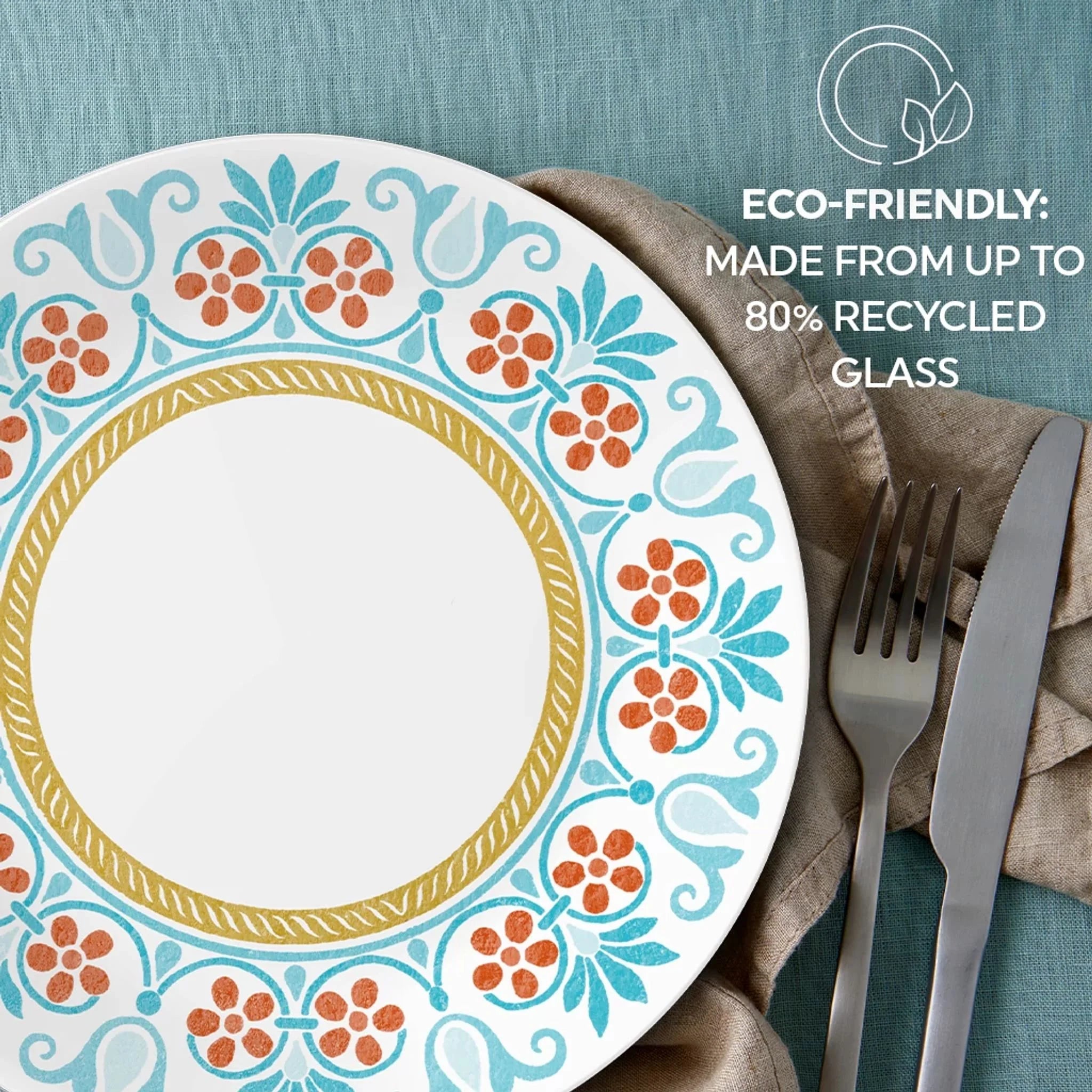 Corelle Modern Dinnerware Corelle? Global Collection Terracotta Dreams, 8.5?? Salad Plates, 6-pack - Image 7