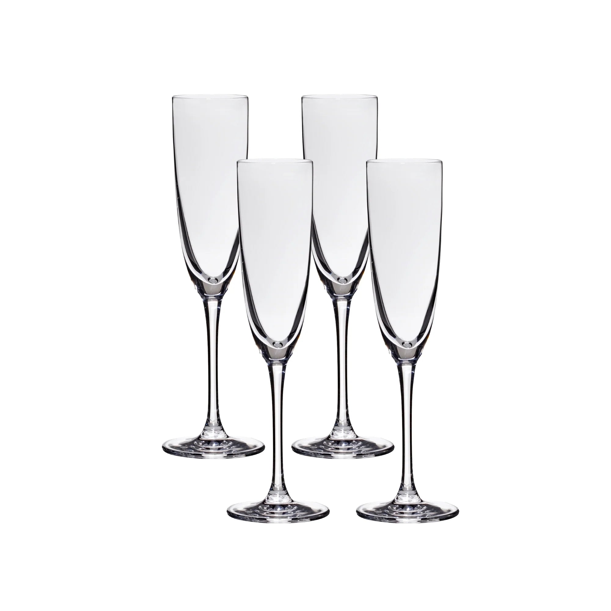 Corelle Modern Dinnerware Lucaris Tokyo Temptation Champagne Glasses (4-Pieces), 5-ounce, Dishwasher Safe, Lead-free Crystalline