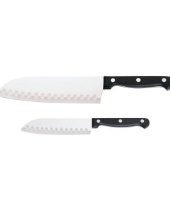 Corelle Modern Dinnerware Chicago Cutlery? Essentials? 2-piece Santoku / Partoku Knife Set