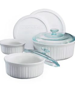 Corelle Modern Dinnerware CorningWare? French White? 7-piece Casserole Set