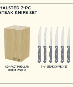 Alternative view of Corelle Modern Dinnerware Chicago Cutlery? Halsted 7-piece Steak Knife Set