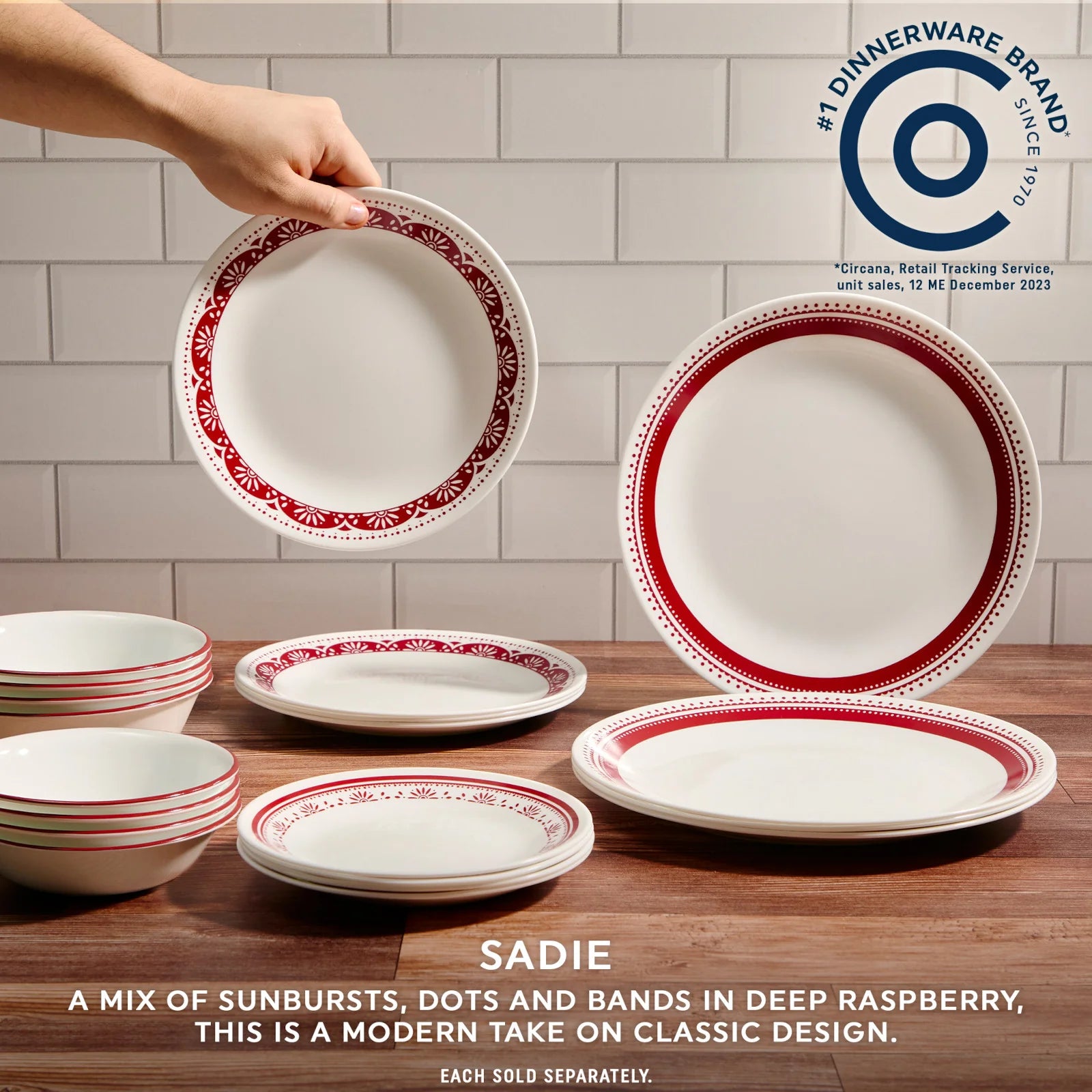 Corelle Modern Dinnerware Corelle? Sadie 8.5 Salad Plate - Image 2