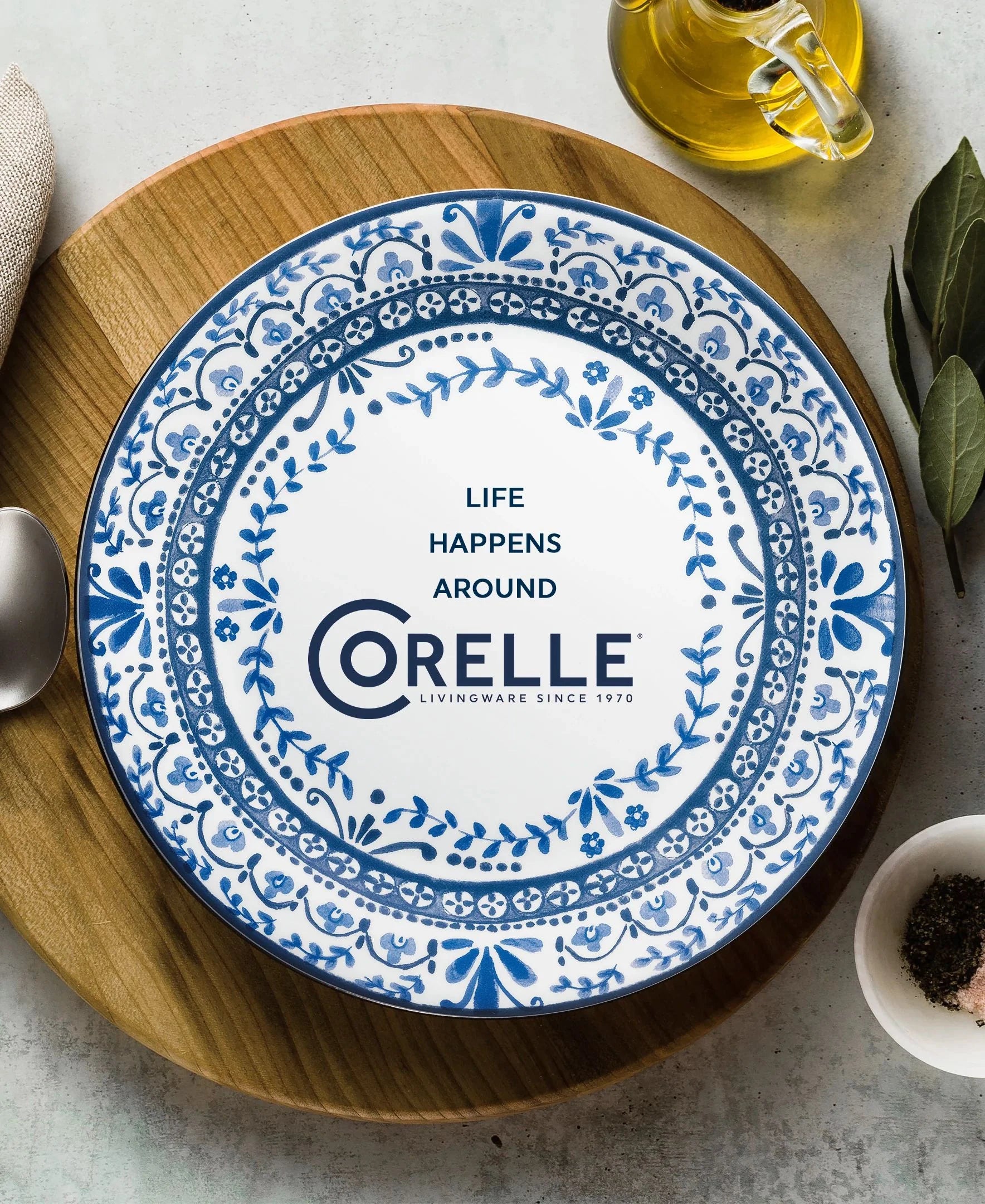 Corelle Modern Dinnerware Corelle? Portofino 6.75?? Appetizer Plate, 6 pack - Image 4