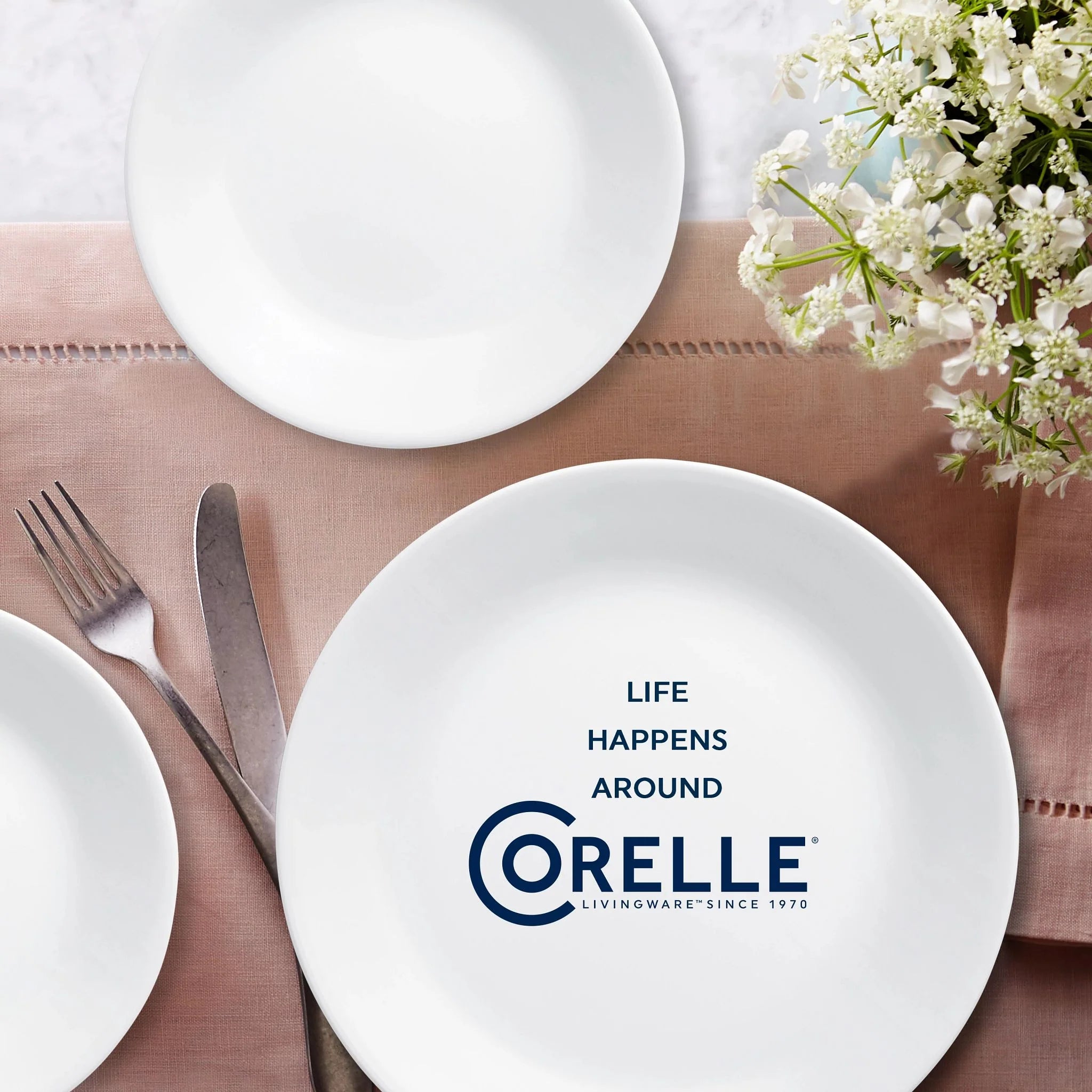 Corelle Modern Dinnerware Corelle? Winter Frost White 16-piece Mugless Dinnerware Set, Service for 4 - Image 4