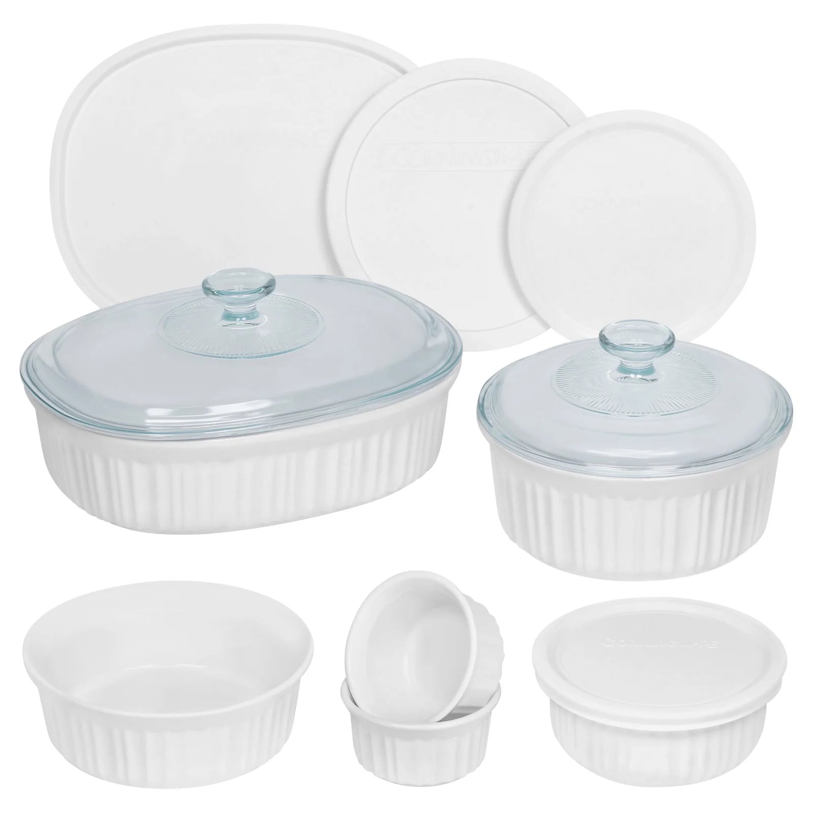 Corelle Modern Dinnerware CorningWare? French White? 12-piece Bakeware Set