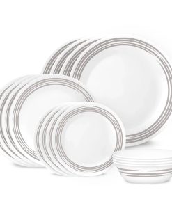 Corelle Modern Dinnerware Corelle? Brushed Silver 16-piece Dinnerware Set, Service for 4
