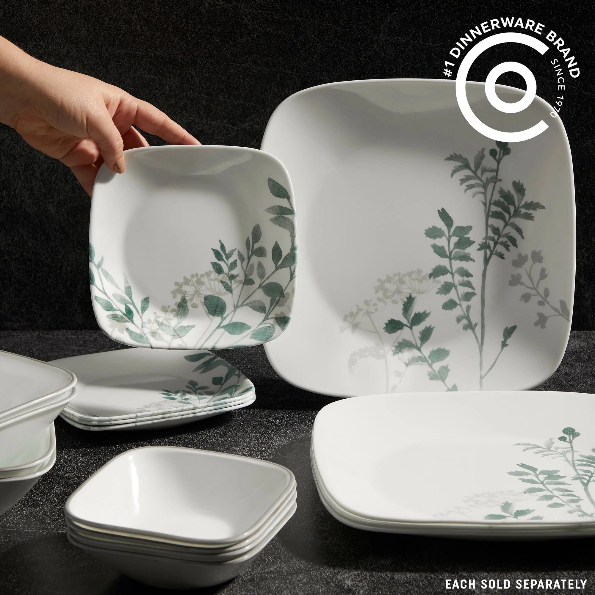 Corelle Modern Dinnerware Corelle? Square Amalie 6.5 Appetizer Plate - Image 2