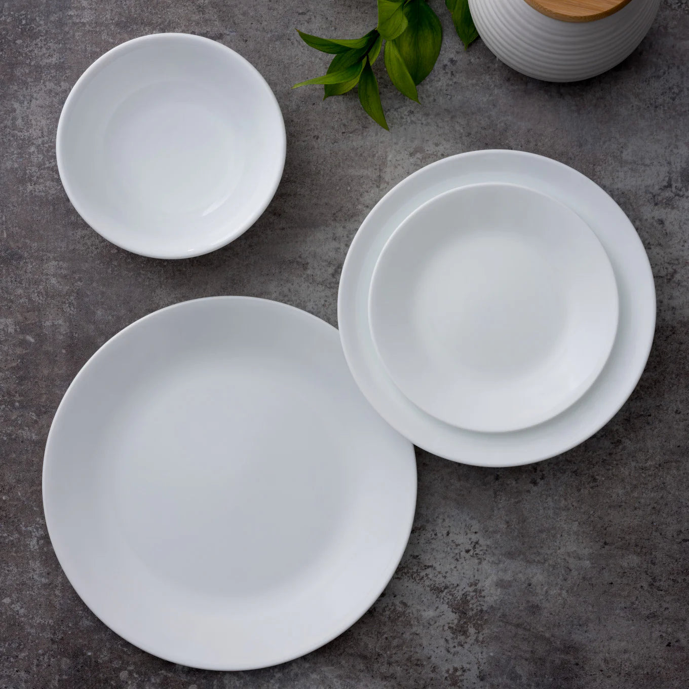 Corelle Modern Dinnerware Corelle? Winter Frost White Lunch Plates, 4-pack - Image 2