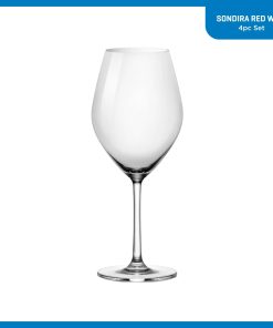 Alternative view of Corelle Modern Dinnerware Ocean Glass Sondria Red Wine Glasses (4-pieces), 20-ounce, Dishwasher Safe