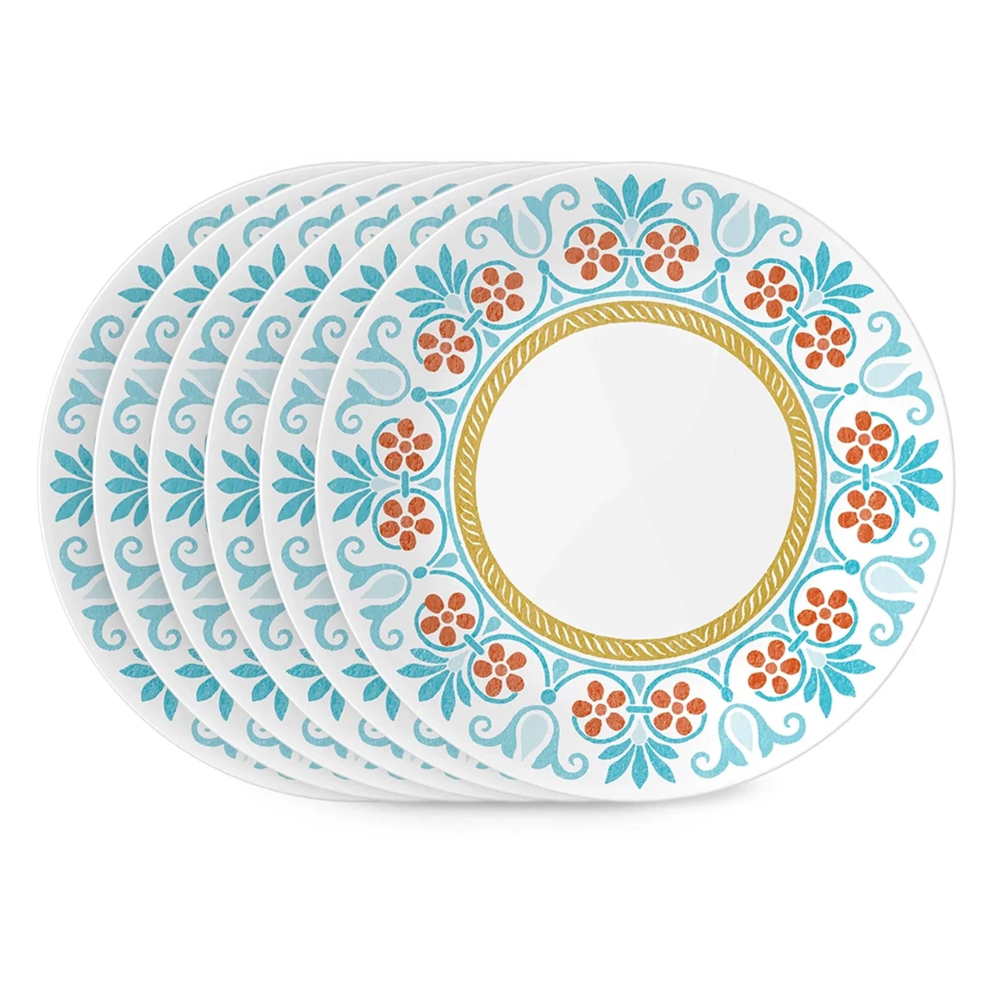 Corelle Modern Dinnerware Corelle? Global Collection Terracotta Dreams, 8.5?? Salad Plates, 6-pack