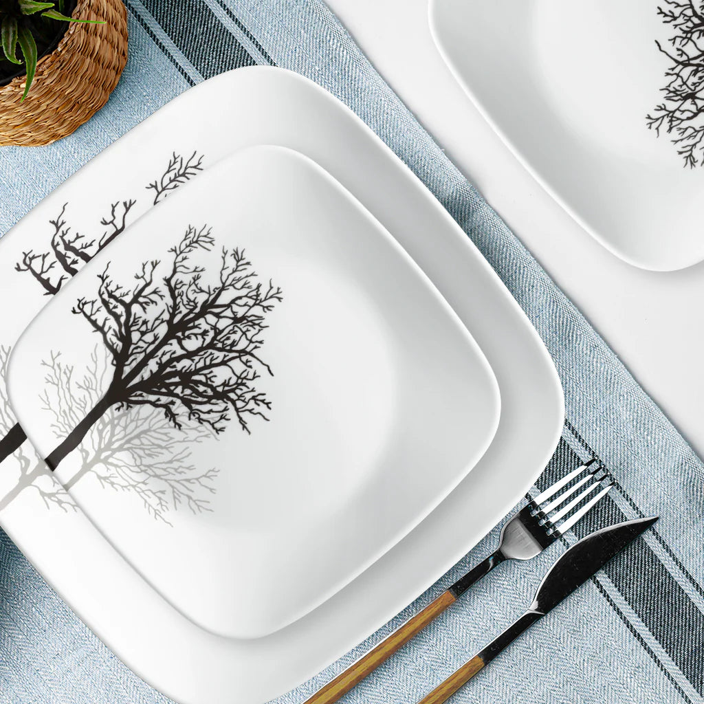 Corelle Modern Dinnerware Corelle? Timber Shadows 12-piece Dinnerware Set, Service for 4 - Image 7