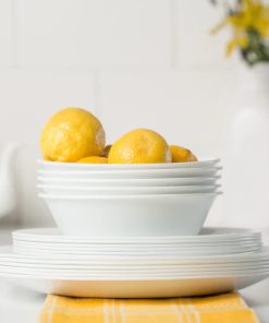 Alternative view of Corelle Modern Dinnerware Corelle? Winter Frost White 18-piece Dinnerware Set, Service for 6