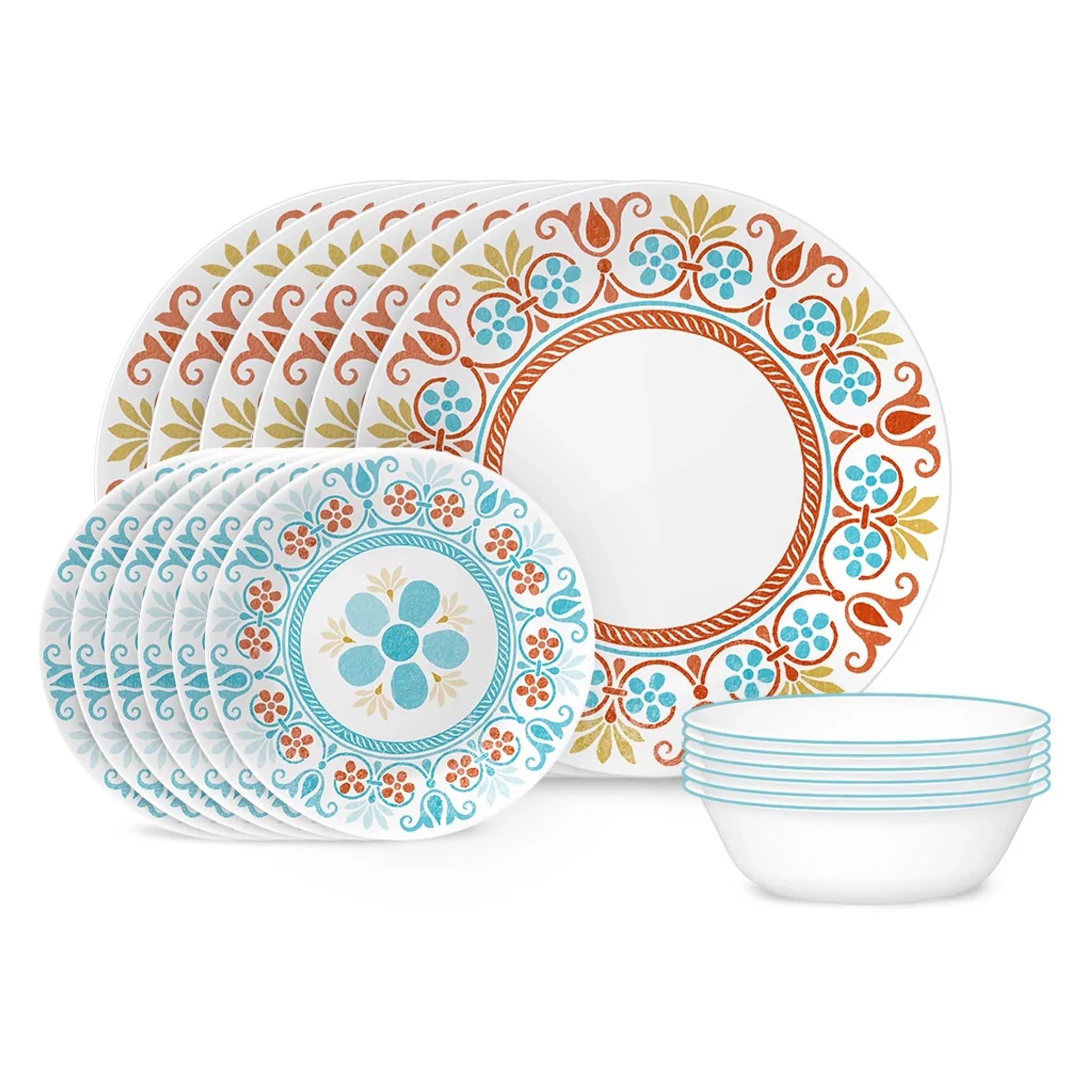 Corelle Modern Dinnerware Corelle? Global Collection Terracotta Dreams 18-piece Dinnerware Set, Service for 6