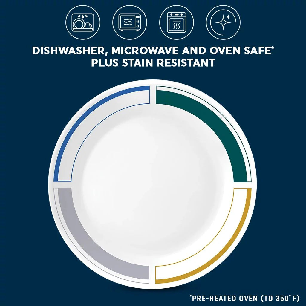 Corelle Modern Dinnerware Corelle? Color Block 10.25 Dinner Plate - Image 3
