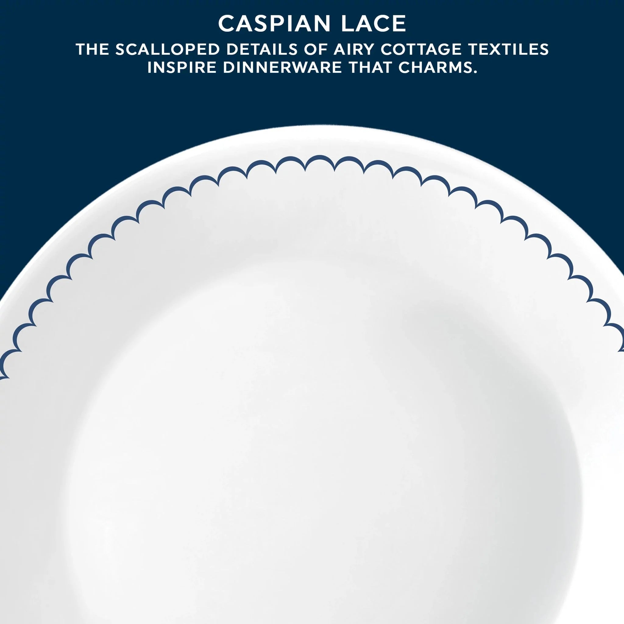 Corelle Modern Dinnerware Corelle? Caspian Lace 8.5 Lunch Plate, 6 pack - Image 2