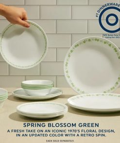 Alternative view of Corelle Modern Dinnerware Corelle? Spring Blossom Green 10.25 Dinner Plate