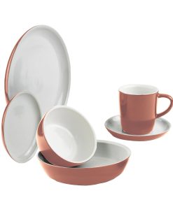 Corelle Modern Dinnerware CorningWare? 6-piece Red Clay Dinnerware Set , Service for 1