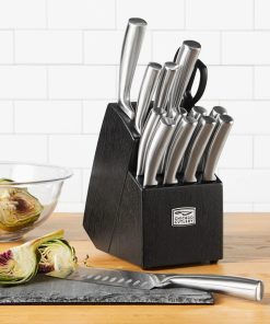Alternative view of Corelle Modern Dinnerware Chicago Cutlery? Malden? 16-piece Stainless Steel Block Set